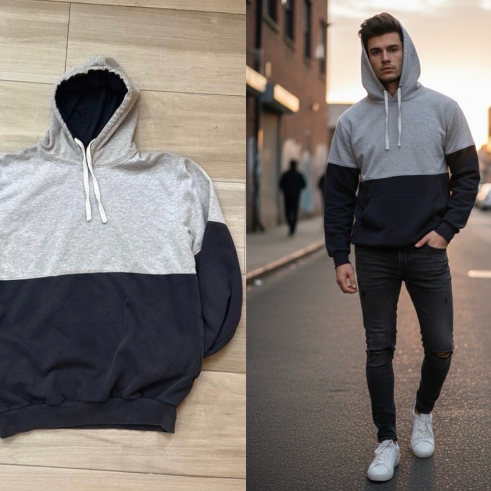 Campus Sutra Men’s XL Colorblock Hoodie